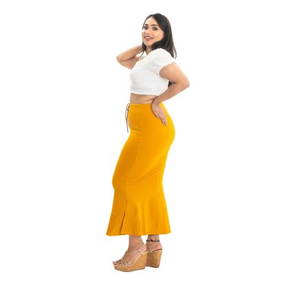 Shinu Wears' Saree Silhouette - Mustard