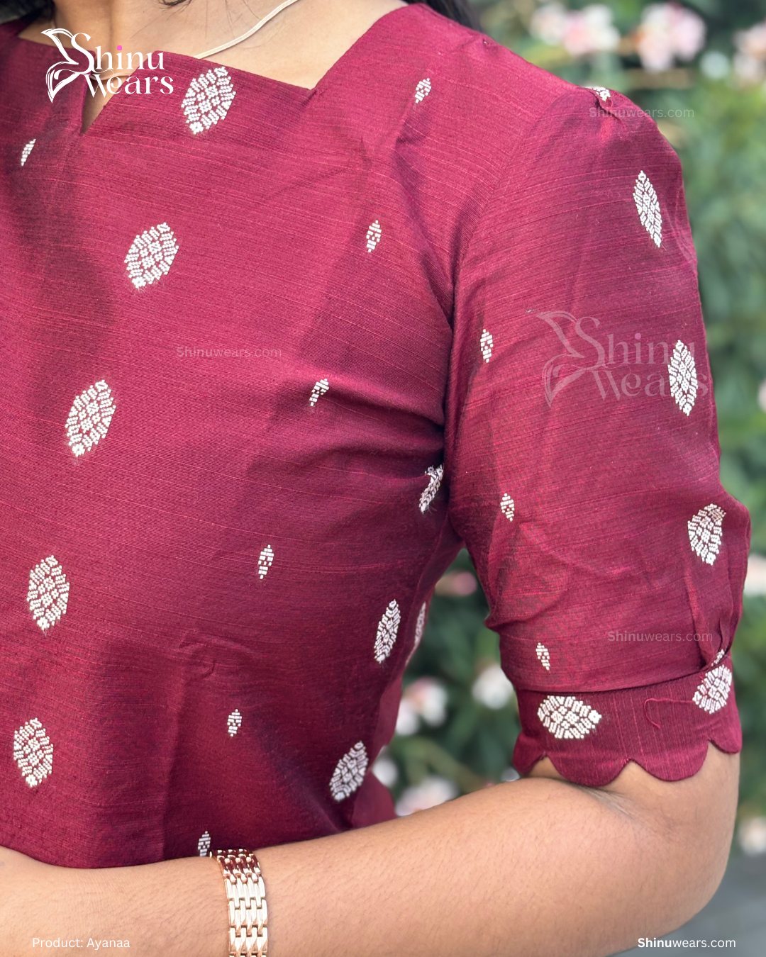 Ayanaa – Raw Silk Top, Bottom & Dupatta Set