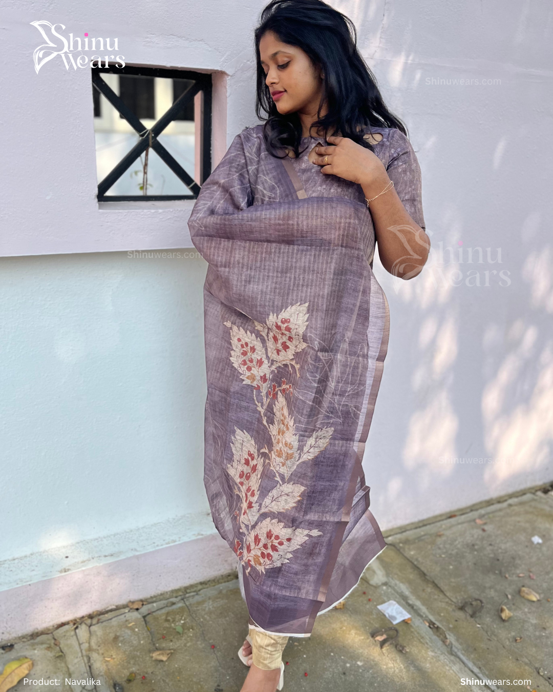 Lifestyle shot showcasing Navalika’s minimal and timeless design. Page maintained by Creations by Nash.