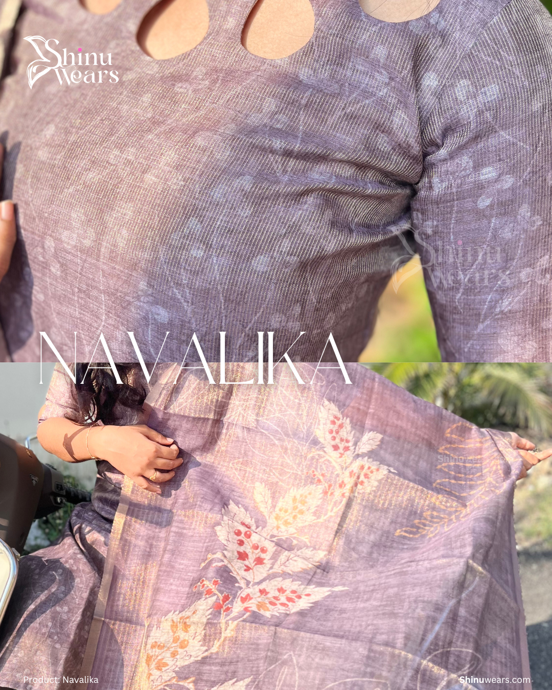 Navalika – Semi Tussar Top & Dupatta Set
