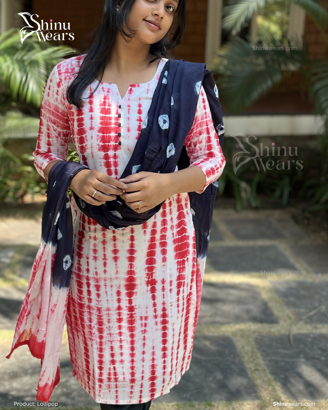 Lollipop – Pure Cotton Tie-Dye Top, Bottom & Dupatta Set