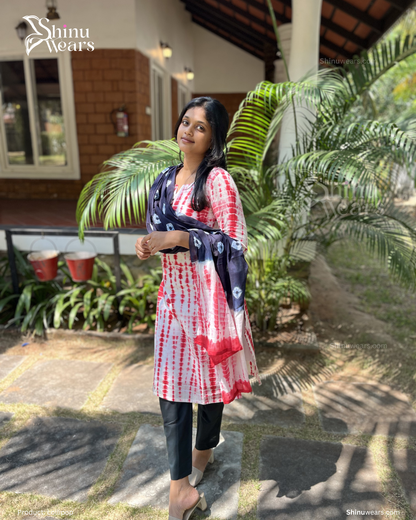 Lollipop – Pure Cotton Tie-Dye Top, Bottom & Dupatta Set