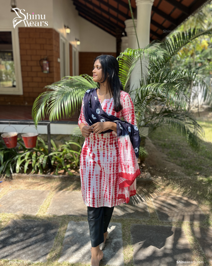 Lollipop – Pure Cotton Tie-Dye Top, Bottom & Dupatta Set