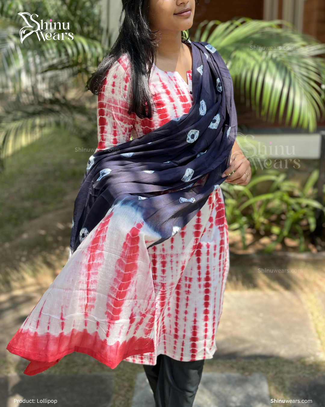 Lollipop – Pure Cotton Tie-Dye Top, Bottom & Dupatta Set
