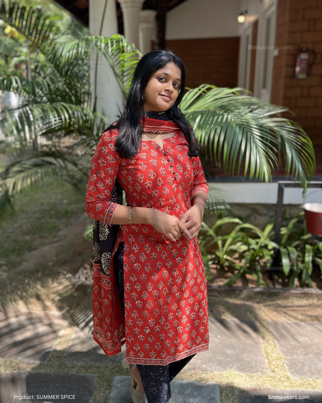 Summer Spice – Pure Cotton Top, Bottom & Dupatta Set